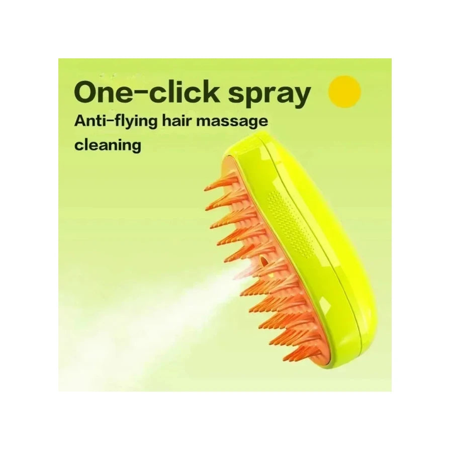 Cat Dog Steamy Brush Steam Brush Electric Sprayer for Massage Pet Grooming Tool Shedding 3 in 1 Electric Sprays Massage Combs